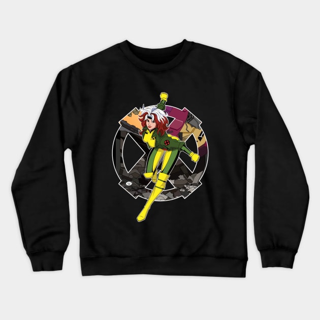 Rogue: X-men Spotlight Crewneck Sweatshirt by Gen Pop Art